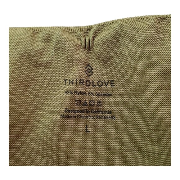 THIRD LOVE SZ L Flex Seamless Sculpting Green Compression Leggings - Picture 6 of 6